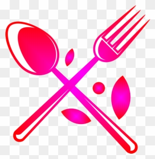 Food Leftovers Take Out Restaurant Lunch And - Red Spoon And Fork Png Clipart
