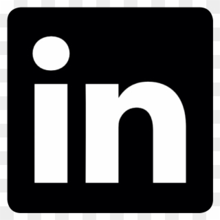 Facebook Linkedin Youtube - Linkedin Icon Png Black Clipart