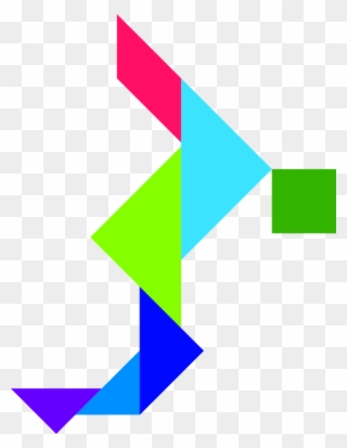 Tangram Puzzle Triangle Logo Brand - Tangram Clipart