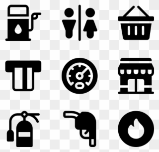 Gas Station - Date And Time Icon Png Clipart