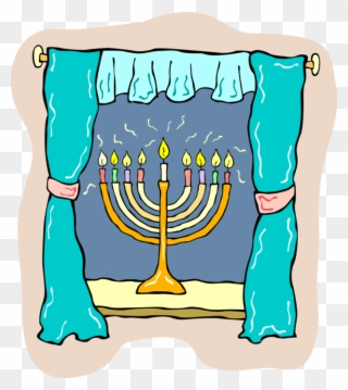 Hanukkah Clipart Lampstand - Hanukkah - Png Download