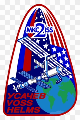 Iss Expedition 2 Mission Patch - Expedition 2 Clipart