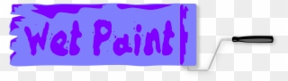 Logo Brand Paint Pdf Color - Wet Paint Sign Clipart
