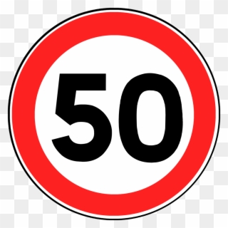 50 Speed Limit Sign Clipart