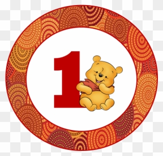 Kit De Winnie The Pooh En Su Primer Año Para Imprimir - Stickers De Winnie Pooh Para Imprimir Clipart