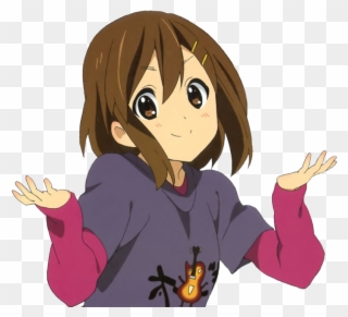 And This Ladies And Gentlemen - Anime Girl Shrug Transparent Clipart
