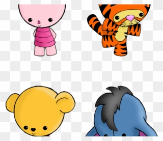 Winnie The Pooh Clipart Chibi - Easy Cute Winnie The Pooh Drawings - Png Download