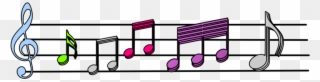 Music - Colorful Clipart Music Notes Png Transparent Png