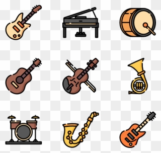 Special Icon Family Lineal Color Icons Available - Transparent Music Instruments Png Clipart