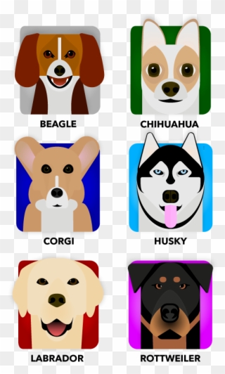 These Are Icons I Have Been Creating Of Different Dog Clipart