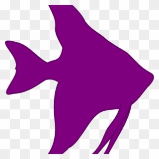 Angelfish Clipart Angelfish Silhouette At Getdrawings - Sea - Png Download