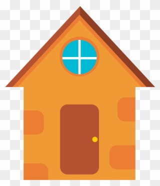 Bird Nest Box Clip Art Orange Hut - Hut Triangle - Png Download