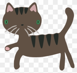 Similar Clip Art - Free Clipart Cute Cat - Png Download