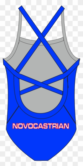 Novos Swimming School 1p Back - Emblem Clipart