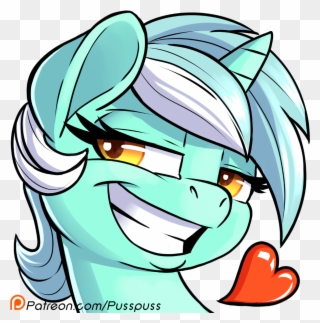 Grin Clipart Face Reaction - Cute Lyra Heartstrings Face - Png Download