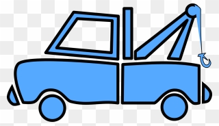 Transportation 20clipart - Blue Tow Truck Clip Art - Png Download