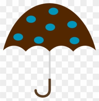 Polka Dot Umbrella Clipart - Png Download
