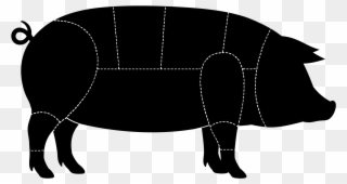 Our Meats - Pig Tail Silhouette Clipart