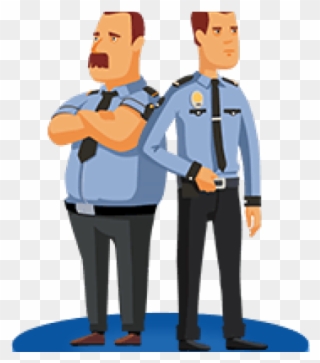Gate Clipart Security Guard - Police - Png Download