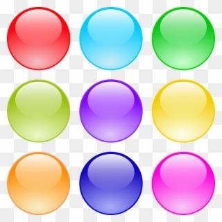 Free Vector Graphic Buttons Circle Glossy Gui Round - Circle Buttons Clipart