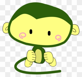 Monkey Clipart Female - Cute Monkey - Png Download