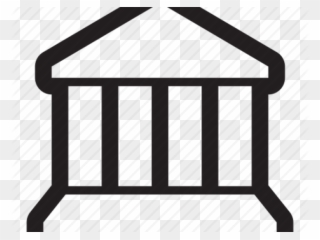 Columns Clipart Bank Building - Library - Png Download