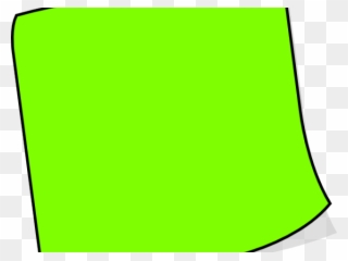 Green Clipart Sticky Note - Green - Png Download