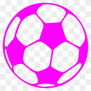 Clip Art Free Pink Clip Art At Clker Com Vector - Desenho De Bola De Futebol Para Colorir - Png Download