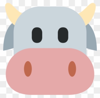 Cow Face - Cow Face Emoji Clipart