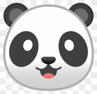 Open - Panda Emoji Clipart