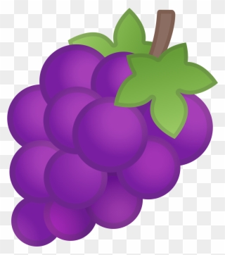 Open - Grape Emoji Clipart