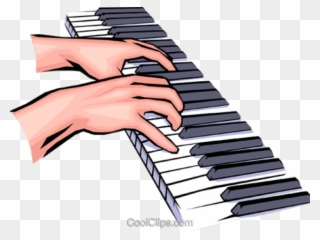 Keyboard Clipart Hand On - Keyboard Player Clipart - Png Download