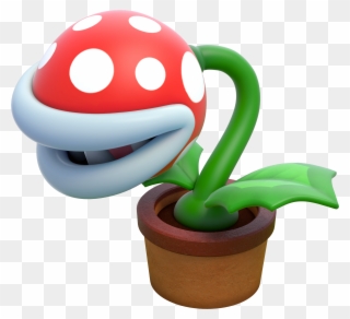 Pipe Clipart Pixel Art - Potted Piranha Plant - Png Download