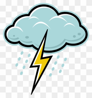 Should Proceed There After All Equipment Has Been Shut - Cloud And Lightning Bolt Clipart