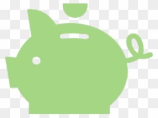Piggy Bank Icon Black Clipart