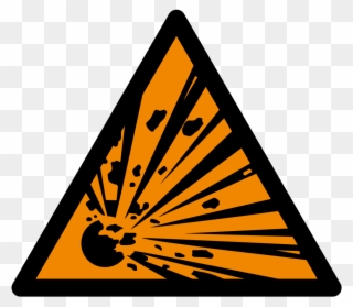 Warnung Vor Explosionsgefährlichen Stoffen, Warnzeichen - Explosive Warning Sign Clipart