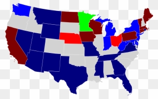 Us 1922 Senate Election Map - Midterm Elections 2018 Clipart