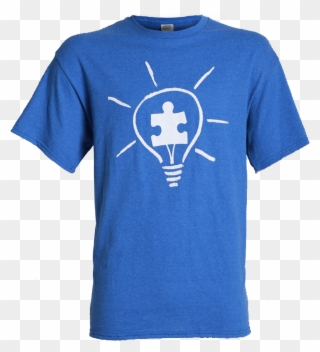 Autism Speaks Adult Light It Up Blue T-shirt Light - Goodyear T Shirts Clipart