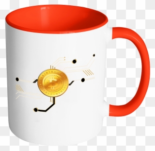 Bitcoin Circuit Board Accent Mug-fashion For Crypto - Mug Clipart