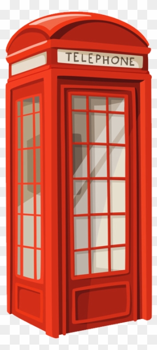 Clipart Telephone Cabin - Phone Booth Png Transparent Png