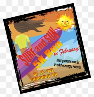 Surf & Sun 5k Run Benefiting Feed The Hungry Forsyth - Wave Clipart
