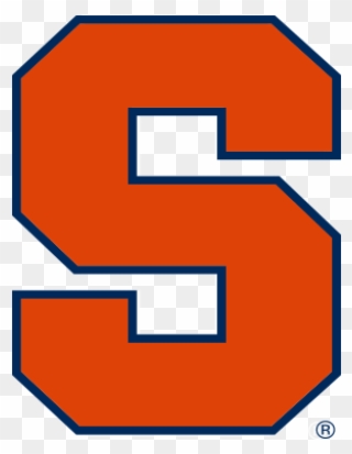 S - Syracuse Orange Die-cut Decal - 8"x8" Color Clipart