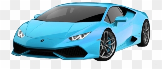Lamborghini Clipart Blue Sports Car - Does A Lamborghini Look Like - Png Download