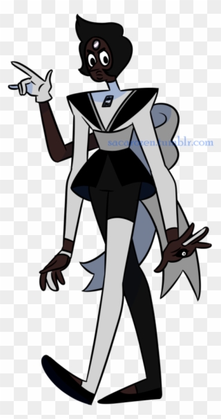 Melanite Garnet And Crystal Gems Fusion - Cartoon Clipart