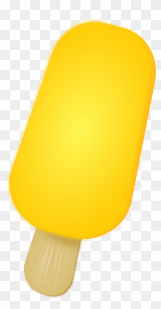 Big Image - Small Yellow Popsicles Clipart