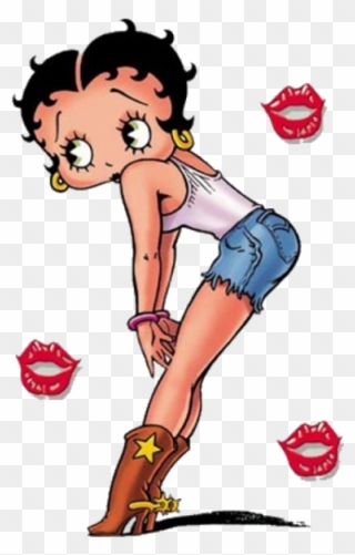 Betty Boop Valentine Day Pictures Betty Boop Clip Art - Betty Boop Lips Clipart - Png Download