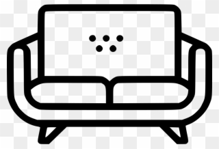 Couch Clipart Svg - Icon - Png Download