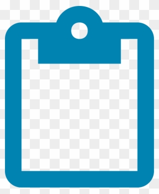 Clipboard Clipart Teal - Test Icon White Png Transparent Png