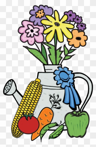 Enter Your Canned Goods And Honey Too - Cartoon Flower Show Clipart