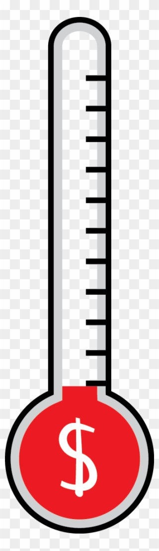 Goal Thermometer Png - Money Raised Thermometer Png Clipart